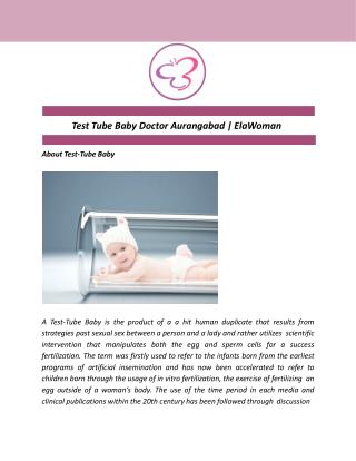 Test Tube Baby Doctor Aurangabad | ElaWoman