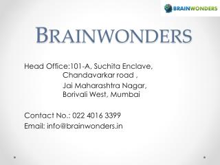 Brainwonders-Career Guidance Test Mumbai | Psychometric Assessment