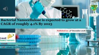 Bacterial nanocellulose is expected to grow at a cagr of roughly 4.1% by 2023