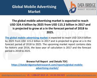 Global Mobile Advertising Market– Industry Trends and Forecast to 2025