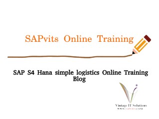 Online SAP Simple Finance Training Blog