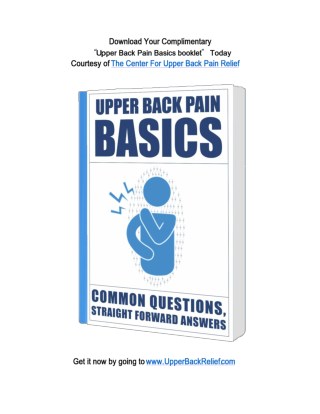 The Center For Upper Back Pain Relief