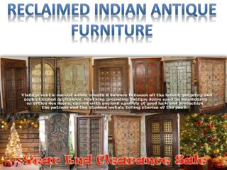 Reclaimed Indian Antique Furniture