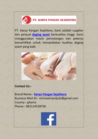 Menjual Daging Ayam ? PT. Karya Pangan Sejahtera