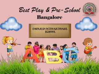 Play & Pre-Schools in Bangalore | Kindergarten & Montessori School