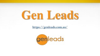 Database Creation Services for Australian Businesses - Genleads