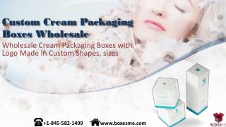 Custom Cream Packaging Boxes Wholesale