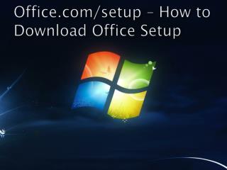 office.com/setup - How to Install ofiice setup