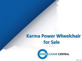 Karma Power Wheelchair for Sale, Power wheelchair Karma - Wheelchair Central