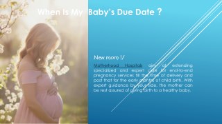 Pregnancy due date calculator week by week