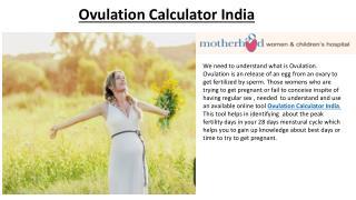 Ovulation calculator india