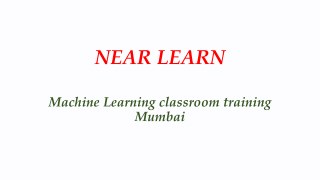 machine learning online class mumbai