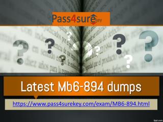 Buy the latest Mb6-894 pdf at discounted price