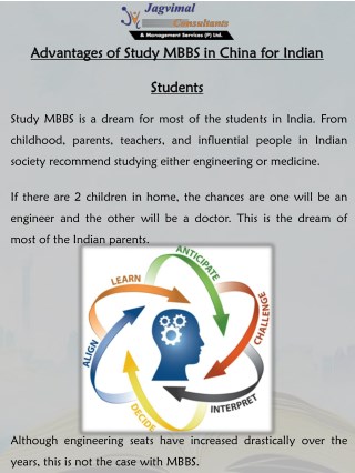 Advantages of Study MBBS in China for Indian Students