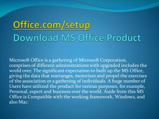 OFFICE.COM/SETUP ACTIVATE MS OFFICE ANTIVIRUS PRODUCT