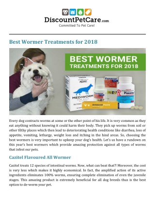 Best Wormer Treatments for 2018