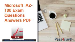 AZ-100 Dumps PDF Actual Questions & Answers