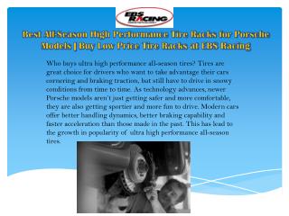 Best All-Season High Performance Tire Racks for Porsche Models | Buy Low Price Tire Racks at EBS Racing