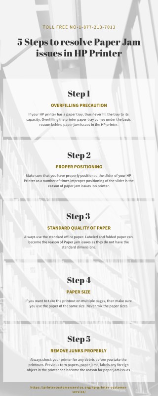 Steps to resolve Paper Jams issue
