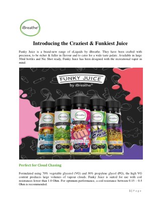 Introducing the Craziest & Funkiest Juice