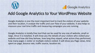 How to Add Google Analytics to Your WordPress Websites
