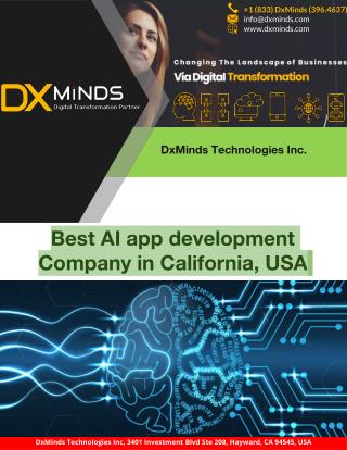 Best AI app development Company in California, USA