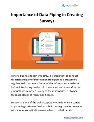 Importance of Data Piping in Creating Surveys
