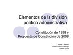 Elementos de la divisi n pol tico administrativa