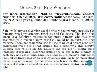 Model Ship Kits Wooden