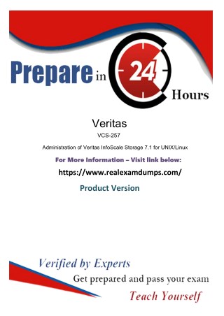 Veritas VCS-257 Unique Questions- Veritas VCS-257 Realexamdumps.com