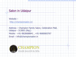 Salon in udaipur