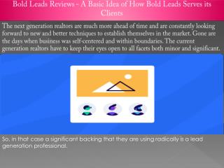 Bold Leads Reviews - A Basic Idea of How Bold Leads Serves its Clients