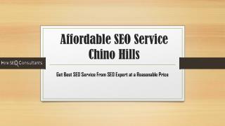 Affordable SEO Service In Chino Hills