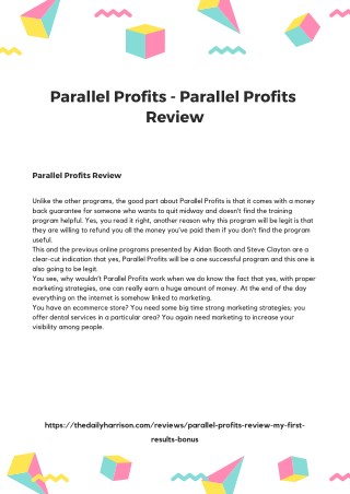 Parallel Profits - Parallel Profits Review