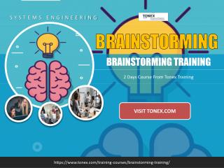 Brainstorming Training : Tonex Training