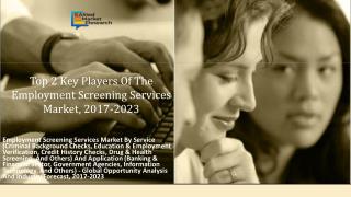 Employment Screening Services Market