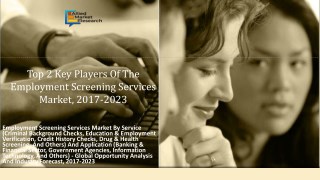 Employment Screening Services Market