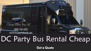 Cheap Party Bus DC