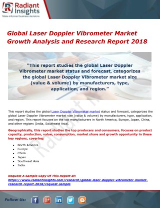 Global Laser Doppler Vibrometer Market Growth Analysis and Research Report 2018
