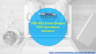 Download Pure Cisco 700-803 Study Material | Cisco 700-803 Braindumps [Slide]
