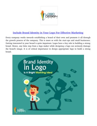 Include Brand Identity in Your Logo For Effective Marketing