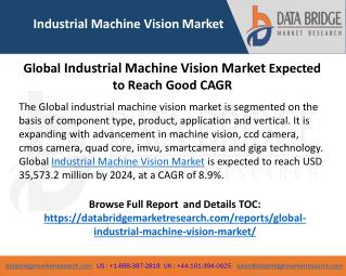 Industrial Machine Vision Market Type, Component, End User, Key Vendors and Geography