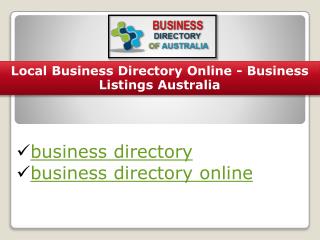 online business listing Australia