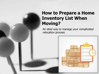 How to Make a Home Inventory When Moving?