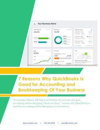 7 Reasons Why QuickBooks is Good for Accounting and Bookkeeping Of Your Business