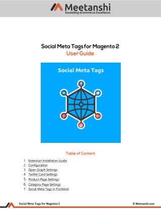 Magento 2 Social Meta Tags