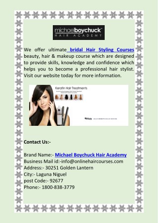 onlinehaircourses Online Presentations Channel