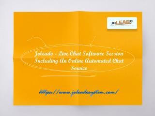Joleado - Live Chat Software Session Including An Online Automated Cha