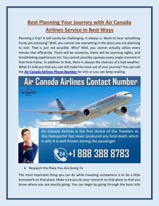 Air Canada Airlines Manage my Booking 1 888 388 8783 Reservations
