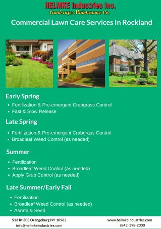 Commercial Lawn Care Services In Rockland